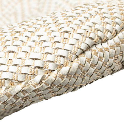 Gucci Woven Leather Bamboo Studded Hobo