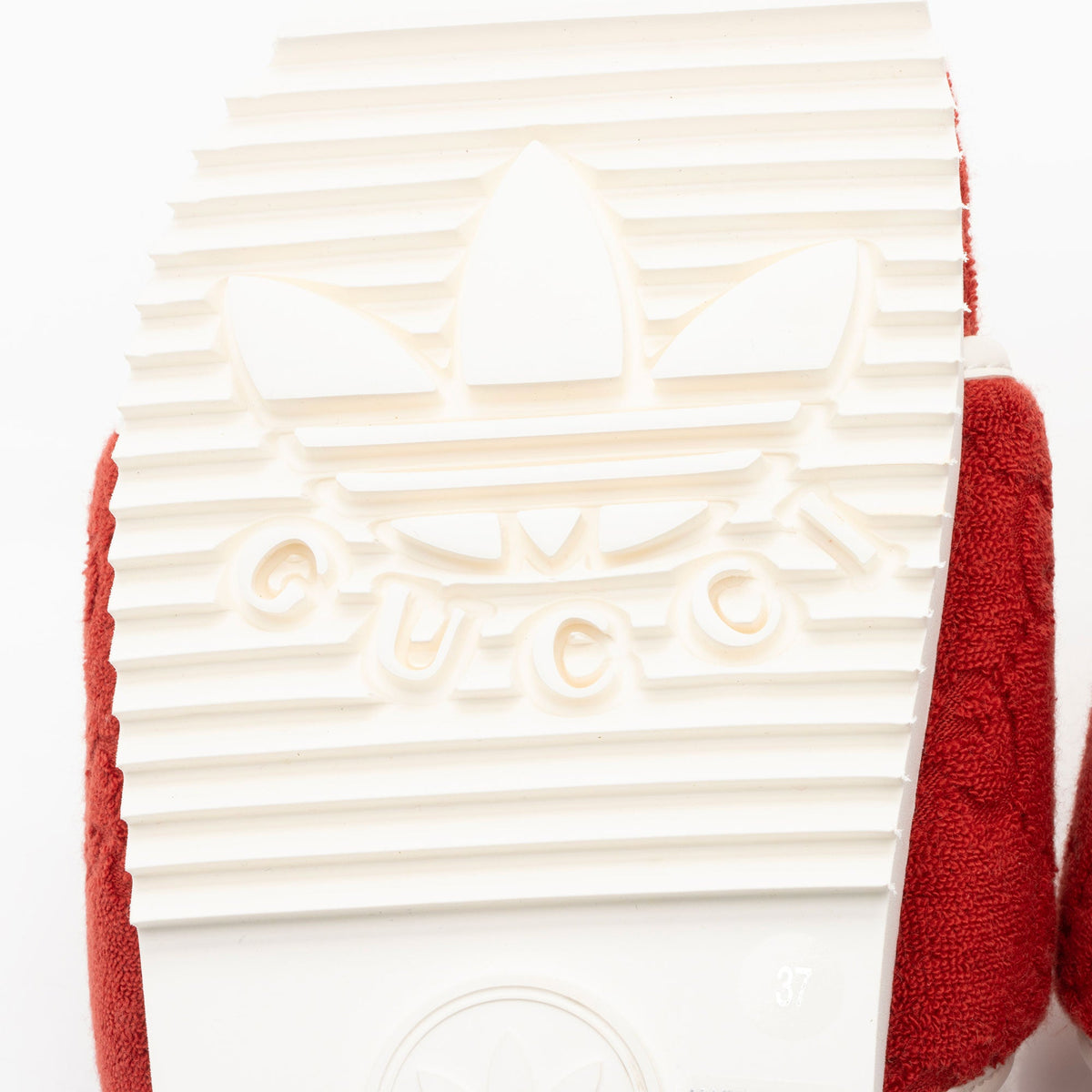 Gucci x Adidas GG Terry Cloth Platform Slides - Size 7 / 37 (SHF-z4xmaZ)