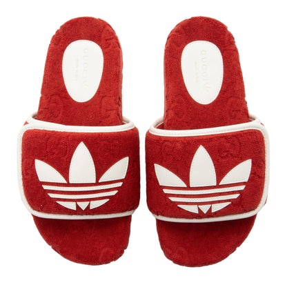 Gucci x Adidas GG Terry Cloth Platform Slides - Size 7 / 37 (SHF-z4xmaZ)