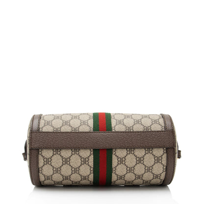 Gucci x Balenciaga BB Supreme Monogram Web Ophidia Boston Bag (SHF-XYpX9x)