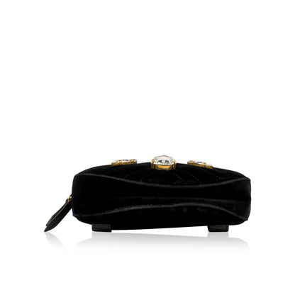 Gucci Marmont Embellished Bumbag - Black