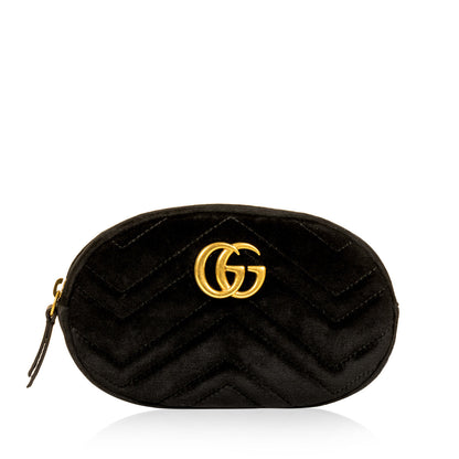 Gucci Marmont Belt Bag - Black Velvet