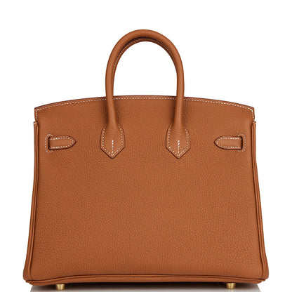 Hermes Birkin 25 Gold Togo Gold Hardware