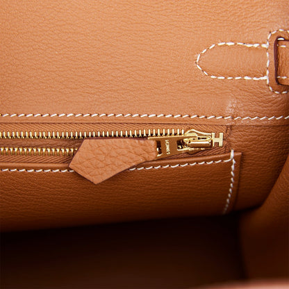 Hermes Birkin 25 Gold Togo Gold Hardware