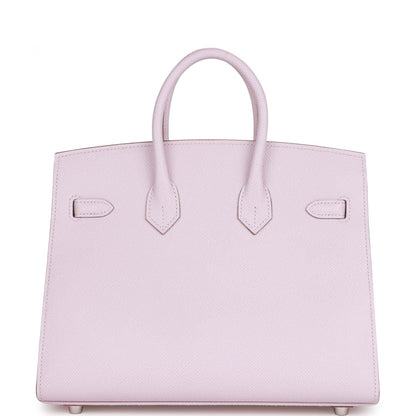 Hermes Birkin 25 Sellier Mauve Pale Epsom Palladium Hardware