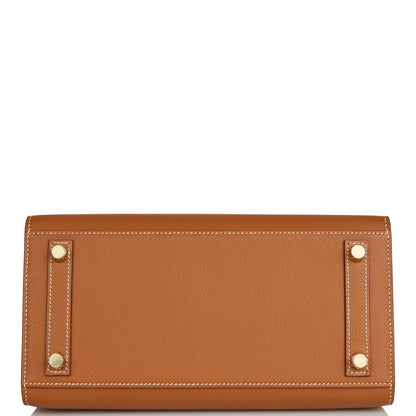 Hermes Birkin 25 Sellier Gold Epsom Gold Hardware