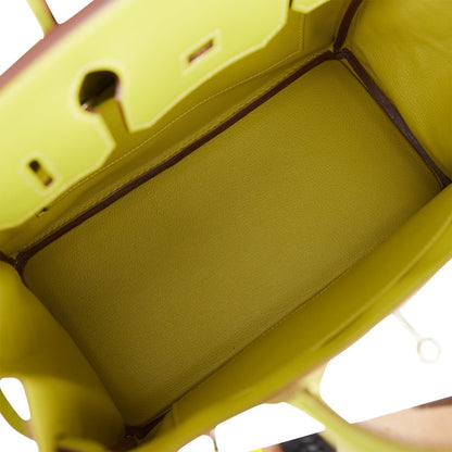 Hermes Birkin 30 Vert Anis Chevre Palladium Hardware