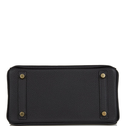 Hermes Birkin 25 Black Togo Gold Hardware
