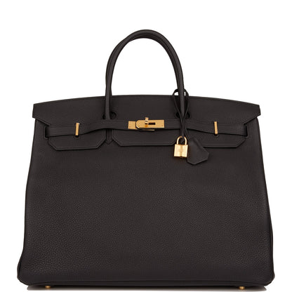 Hermes Birkin 40 Black Togo Gold Hardware