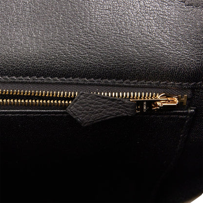 Hermes Birkin 40 Black Togo Gold Hardware