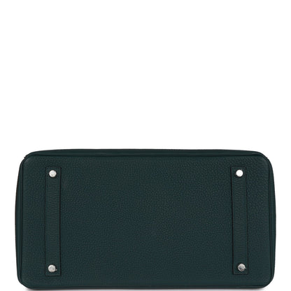 Hermes Birkin 35 Vert Cypress Togo Palladium Hardware