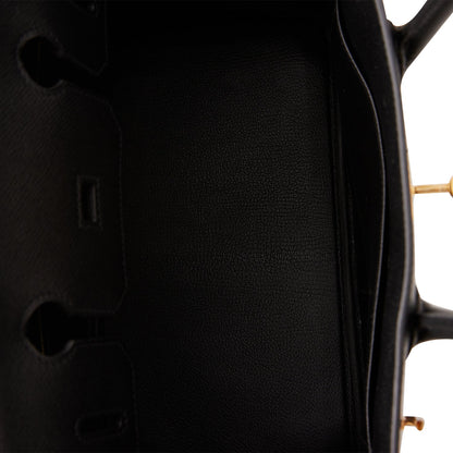 Hermes Birkin 30 Black Epsom Gold Hardware