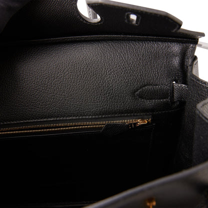 Hermes Birkin 30 Black Epsom Gold Hardware