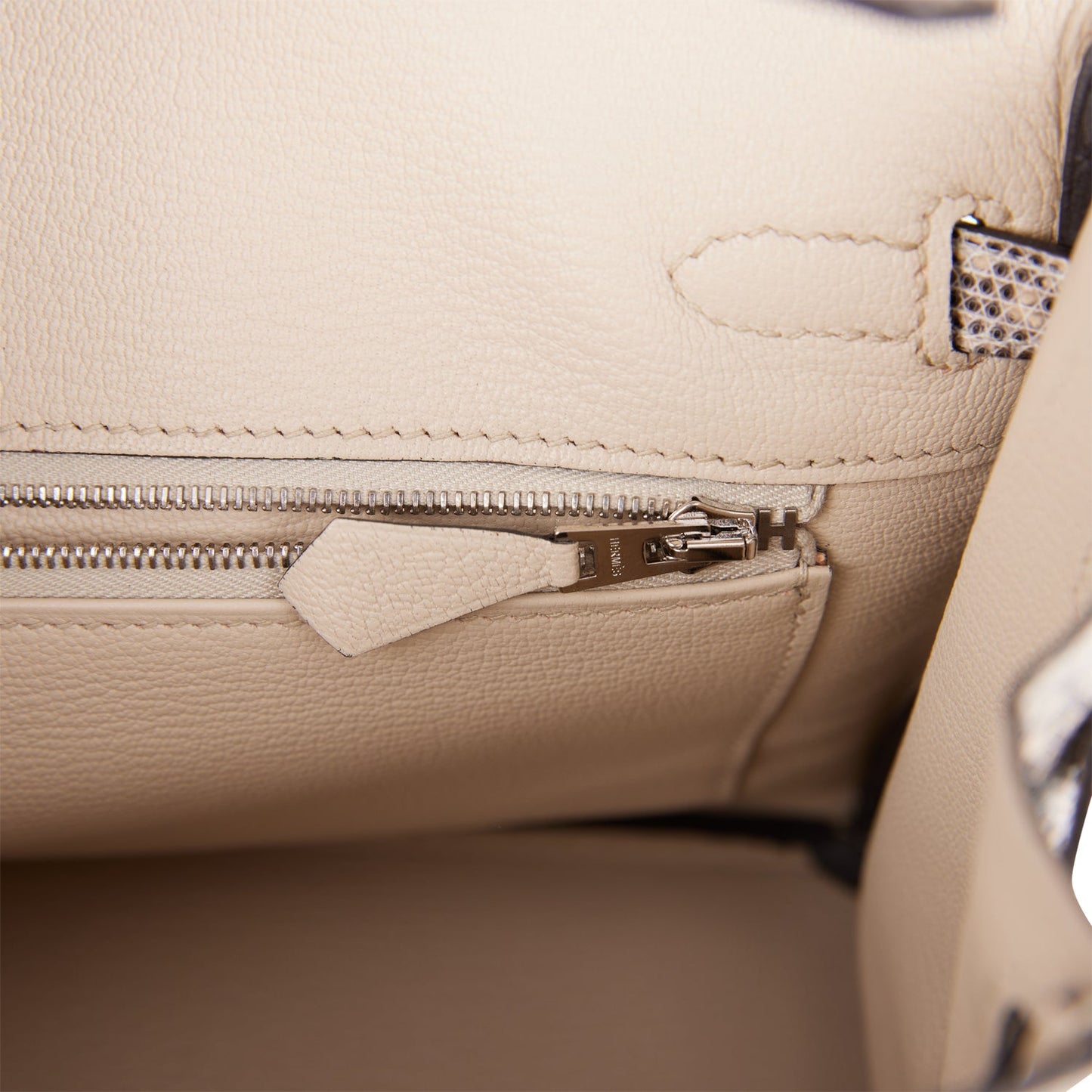 Hermes Birkin 25 Ombre Shiny Salvator Lizard Palladium Hardware