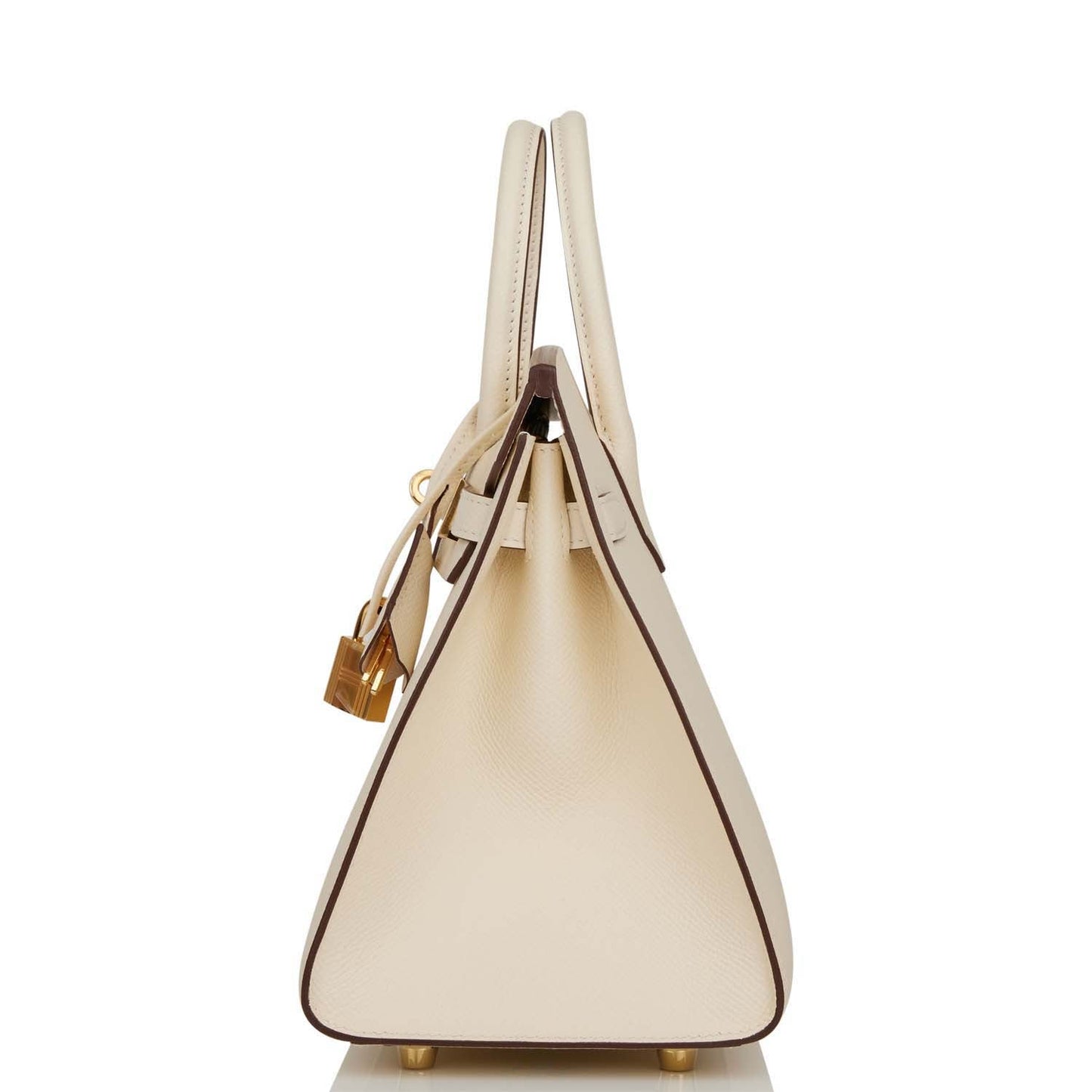 Hermes Birkin 25 Sellier Nata Epsom Gold Hardware
