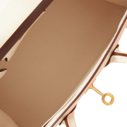 Hermes Birkin 25 Sellier Nata Epsom Gold Hardware