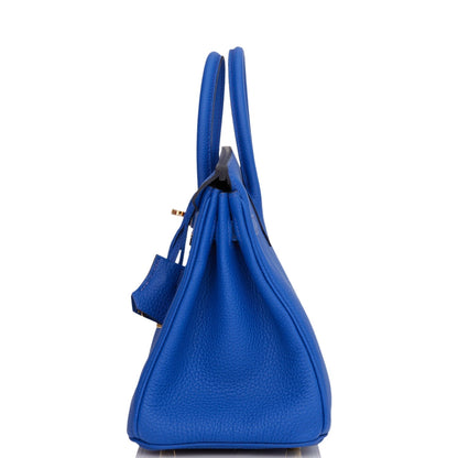 Hermes Birkin 25 Bleu Royal Togo Gold Hardware