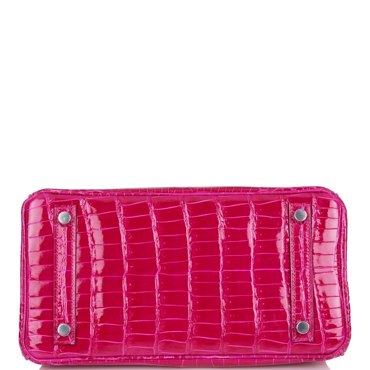 Hermes Birkin 25 Rose Mexico Shiny Porosus Crocodile Palladium Hardware
