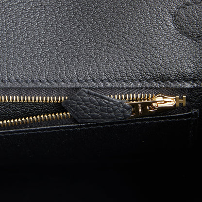 Hermes Birkin 35 Black Togo Rose Gold Hardware