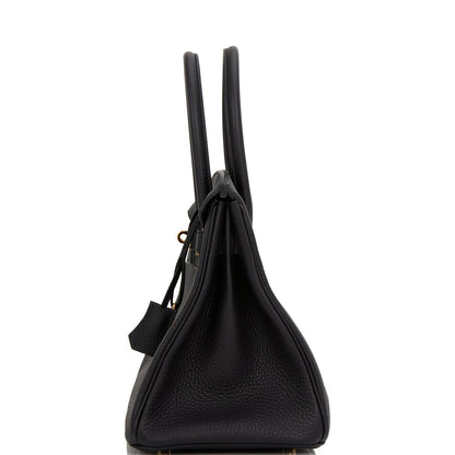 Hermes Birkin 30 Black Togo Gold Hardware