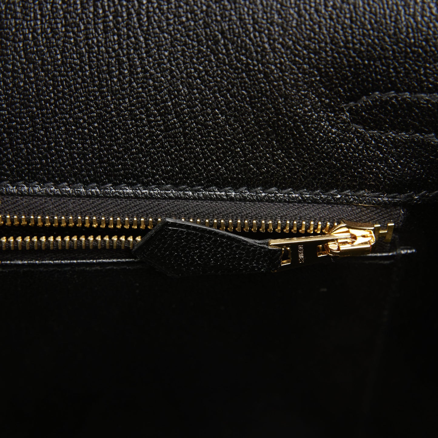 Hermes Birkin 25 Sellier Craie and Black Epsom Gold Hardware