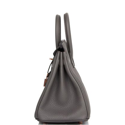 Hermes Birkin 25 Etain Togo Rose Gold Hardware