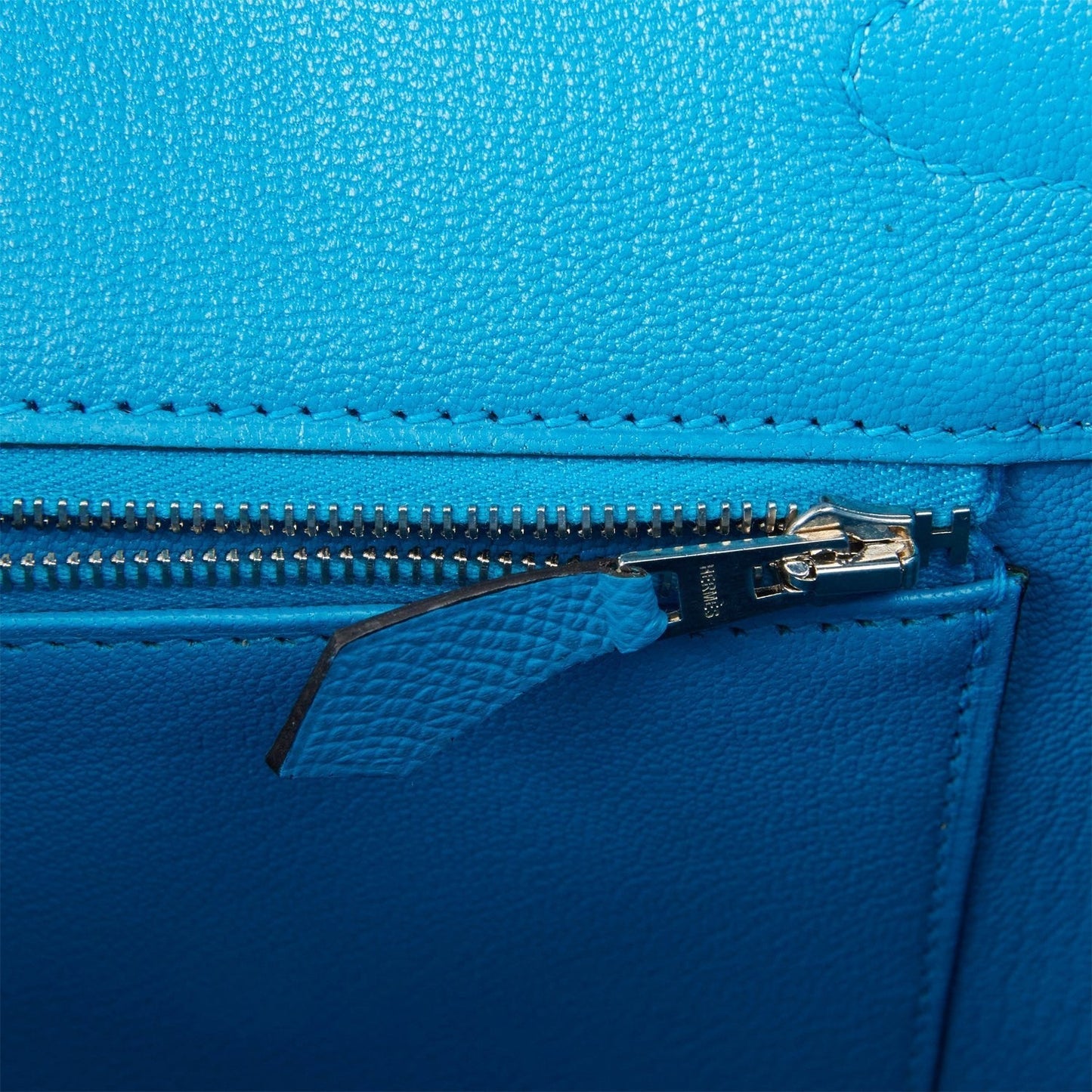 Hermes Birkin 35 Bleu Zanzibar Epsom Palladium Hardware