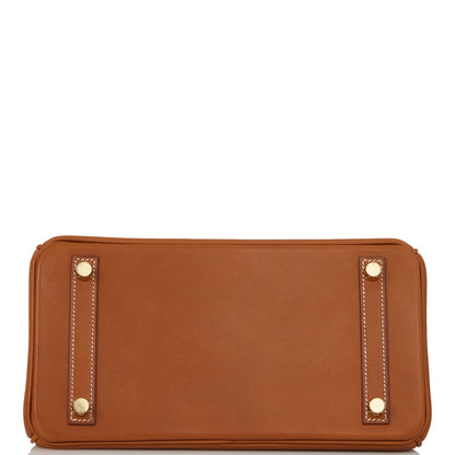 Hermes Birkin 25 Fauve Barenia Gold Hardware