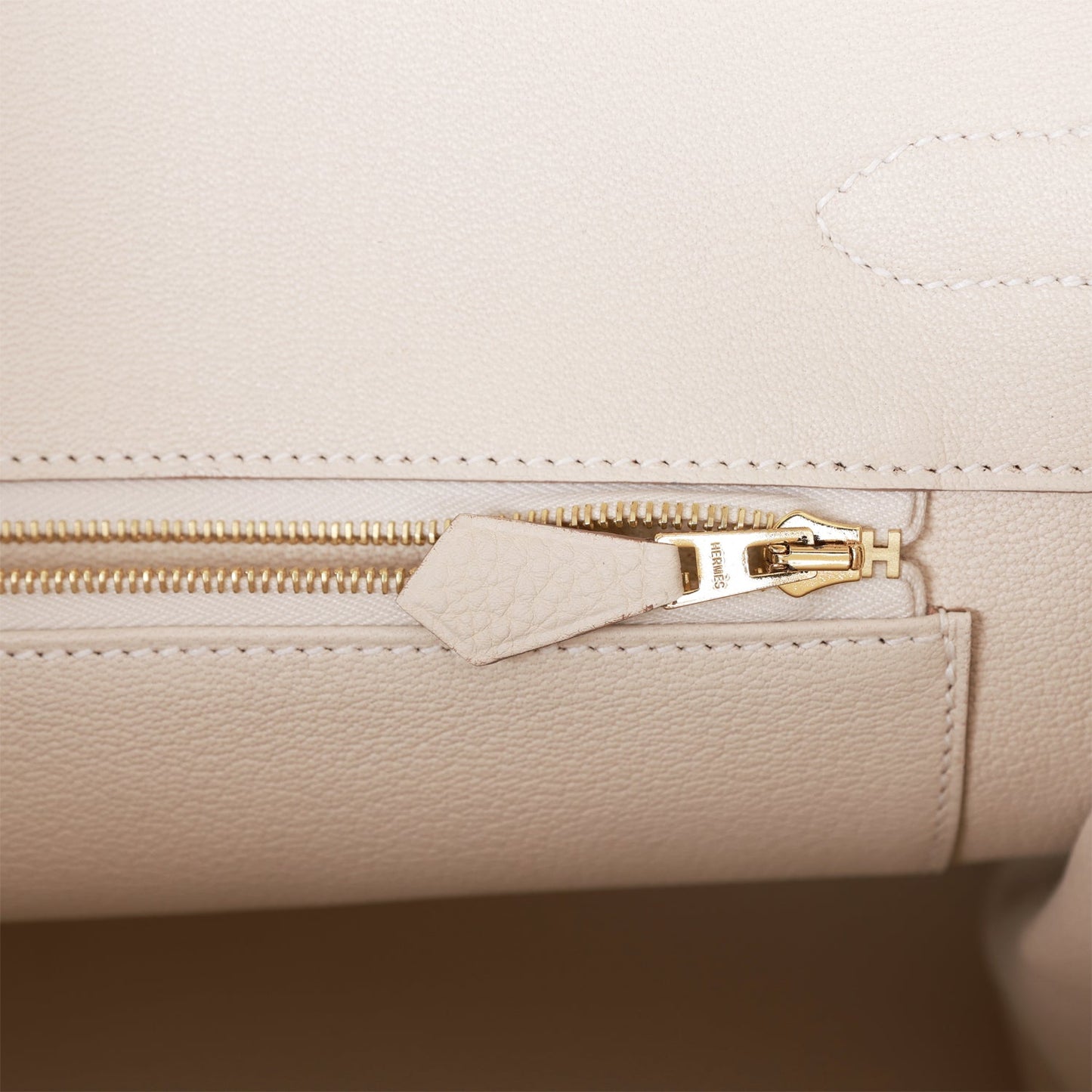 Hermes Birkin 35 Craie Togo Rose Gold Hardware