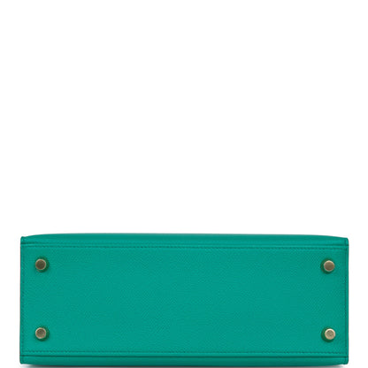 Hermes Kelly 25 Sellier Vert Jade Epsom Gold Hardware