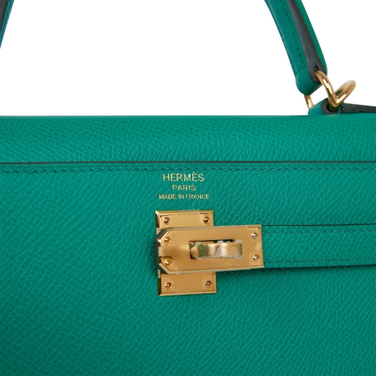 Hermes Kelly 25 Sellier Vert Jade Epsom Gold Hardware
