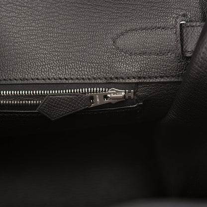 Hermes Birkin 30 Black Epsom Palladium Hardware
