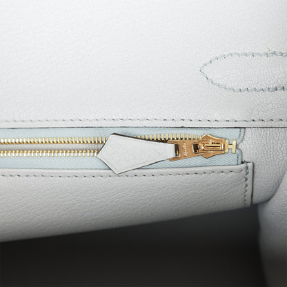 Hermes Birkin 30 Bleu Pale Clemence Gold Hardware