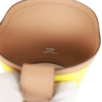 Hermes Birkin 35 Cargo Jaune Citron Toile and Chai Swift Palladium Hardware