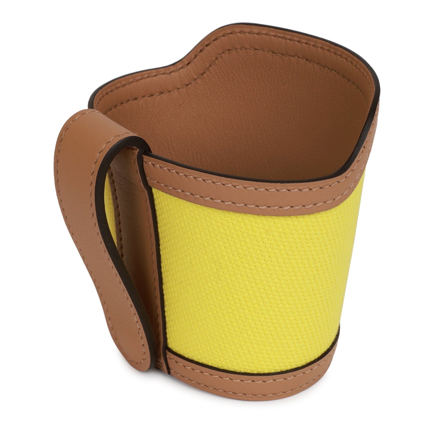 Hermes Birkin 35 Cargo Jaune Citron Toile and Chai Swift Palladium Hardware