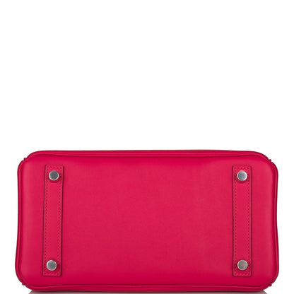 Hermes Birkin 25 Framboise Swift Palladium Hardware