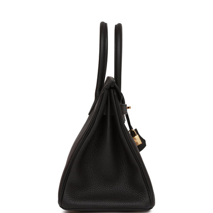 Hermes Birkin 30 Black Togo Gold Hardware