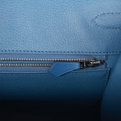 Hermes Birkin 35 Sellier Rainbow Epsom Palladium Hardware