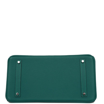 Hermes Birkin 35 Malachite Togo Palladium Hardware