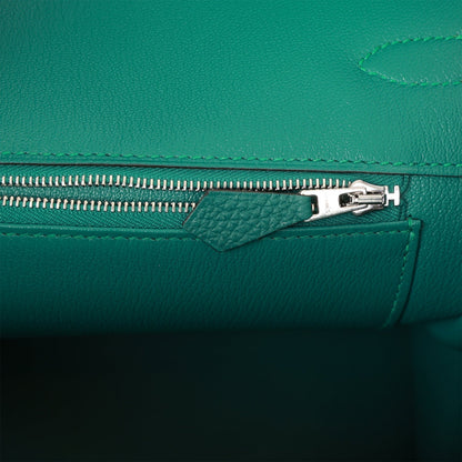 Hermes Birkin 35 Malachite Togo Palladium Hardware