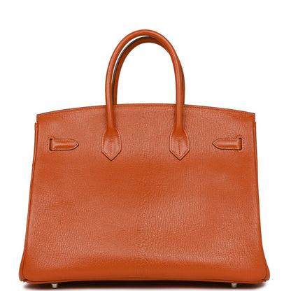 Hermes Birkin 35 Potiron Chevre Palladium Hardware