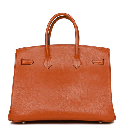 Hermes Birkin 35 Potiron Chevre Palladium Hardware