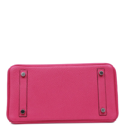 Hermes Birkin 25 Rose Pourpre Togo Palladium Hardware