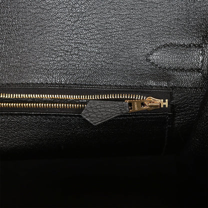 Hermes Birkin 30 Black Togo Rose Gold Hardware