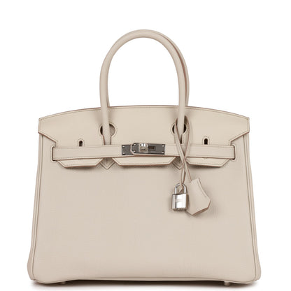 Hermes Birkin 30 Beton Togo and Swift Palladium Hardware