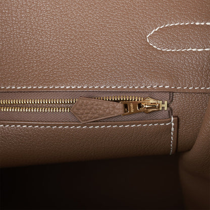 Hermes Birkin 35 Etoupe Togo Gold Hardware