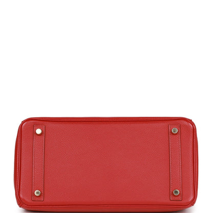 Hermes Birkin 30 Rouge Garance Togo Gold Hardware