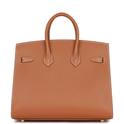 Hermes Birkin 25 Sellier Gold Epsom Gold Hardware