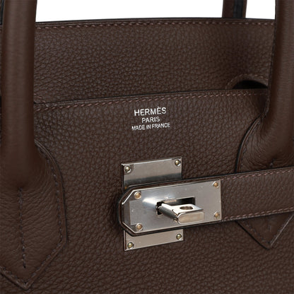 Hermes Western HAC Birkin 40 Ebene Togo Palladium Hardware