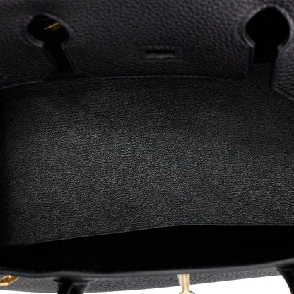 Hermes Birkin 30 Black Togo Gold Hardware